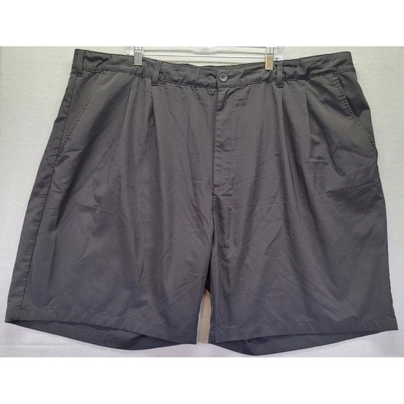 Reebok Golf Performance Shorts Men's Big Size 52 Black Pleated‎ - Picture 1 of 8